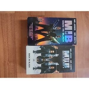 MIB Men In Black 1 2 I II One Two VHS Lot - Works Will Smith Tommy Lee Jones